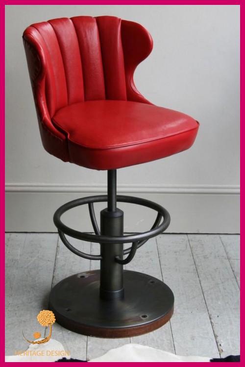 Kırmızı Bar Sandalyesi